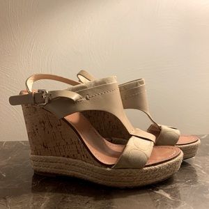 Coach nude wedges